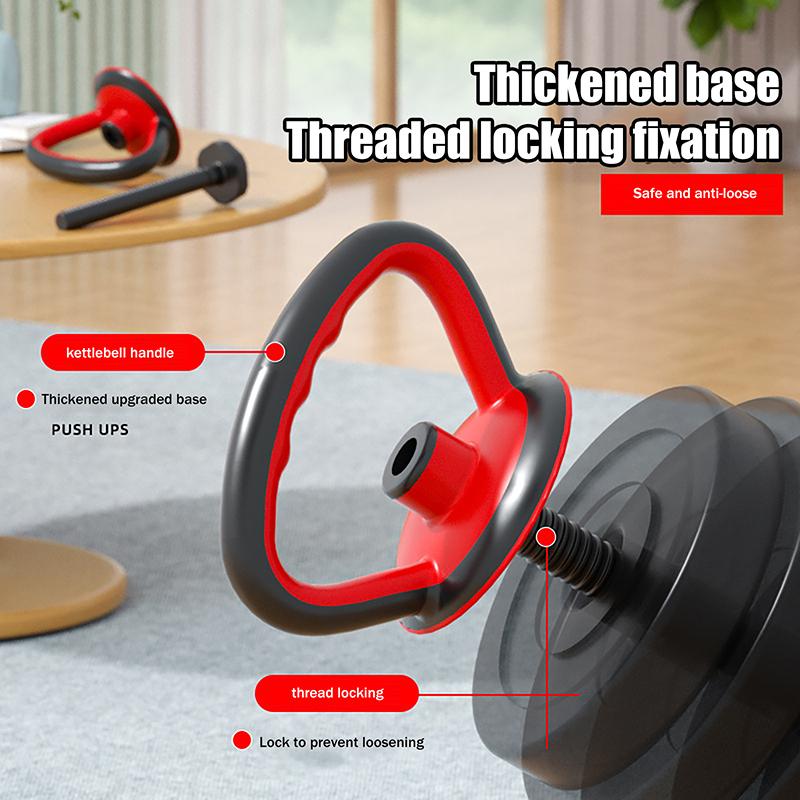 Verstellbarer Kettlebell-Griff für Kurzhanteln, Gewichtsscheiben, Schwungstange, Hantelball, Kettlebell-Griff für den Heimgebrauch und Fitness