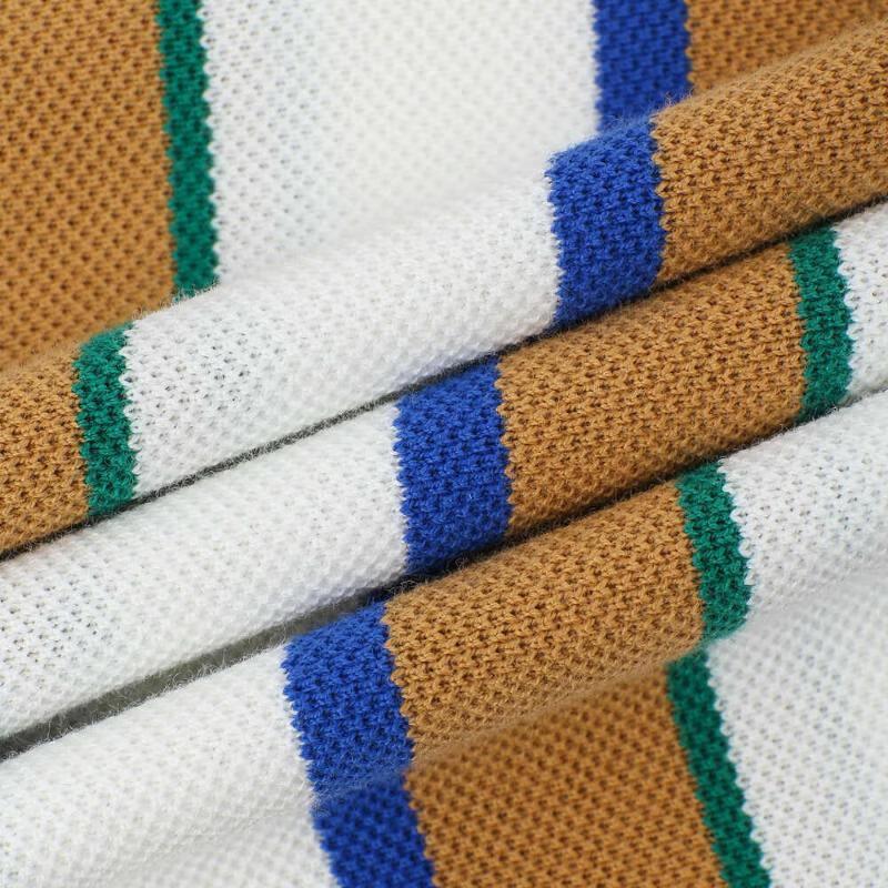 Nike Club Gestreiftes Outdoor Freizeit Langarm Poloshirt Herren Oberteile Leinen Weiß FZ0824-133