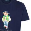 Polo Ralph Lauren Letter Bear Print Crew Neck Short Sleeve T-Shirt Men Tops Blue 710854497-039