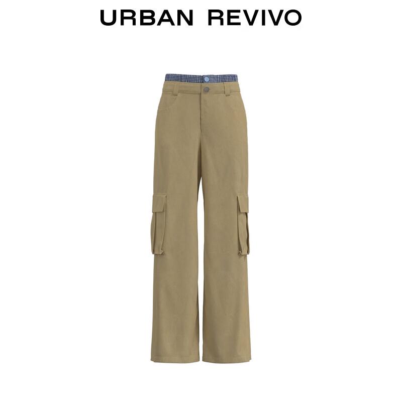 UR Women's Plaid Cargo Wide-Leg Pants