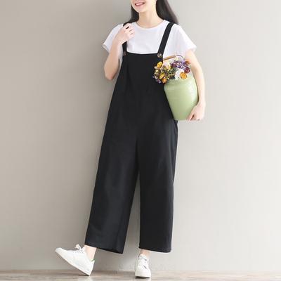 loose solid tank jumpsuit