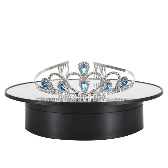 Display Stand 360 Degree Rotating Long Lasting Time Round Shape Electric Motorized Turntable Base for Photography