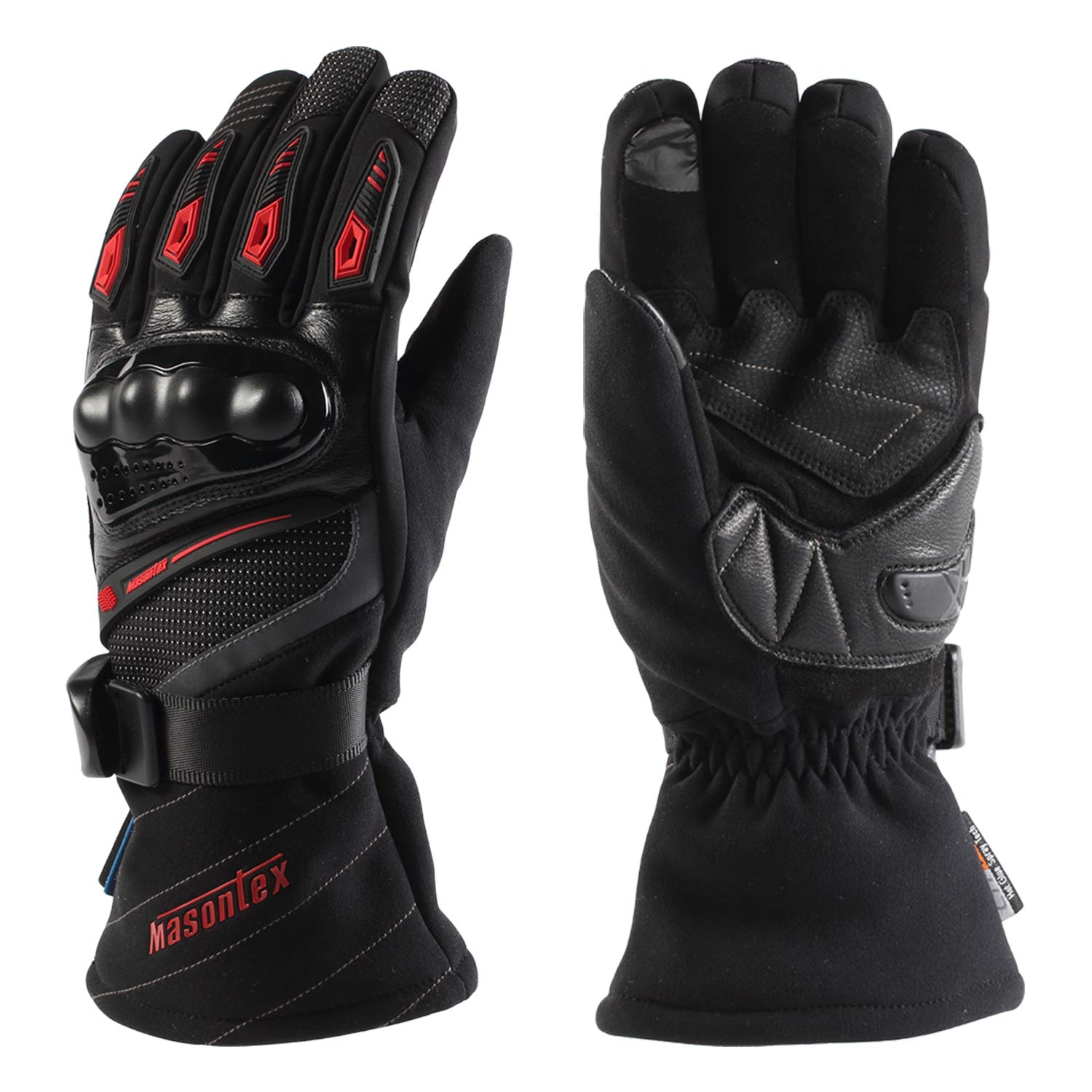 

Motorcycle Gloves for Cold Weather Smartphone Neoprene Motorcycle Gloves for Touchscreens and and Ideal for Competitions in Winter Fleece-lined