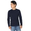 Avirex Daily Long Sleeve Ribbed Size Royal T-Shirt, L,