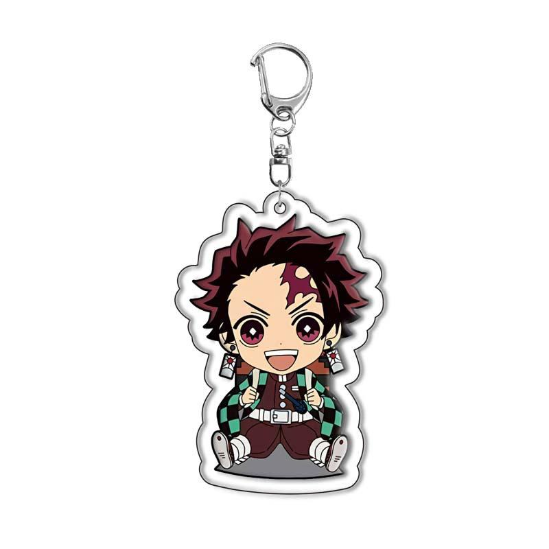 

Kimetsu No Yaiba Tanjiro Kamado Nezuko Acrylic Keychain Pendant Anime Merchandise Custom In Stock Bulk For Kids 55mm