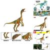 Modello Statico di Dinosauro Compsognathus ed Eoraptor Lunensis con Mascella Mobile per Bambini e Collezionisti