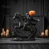 Gotische Wohnkultur Kopfloser Reiter Statue, Halloween Thema Vintage Bronze Harz Figur, Dunkler Horror Stil Figuren Tischdekoration für Saisonale