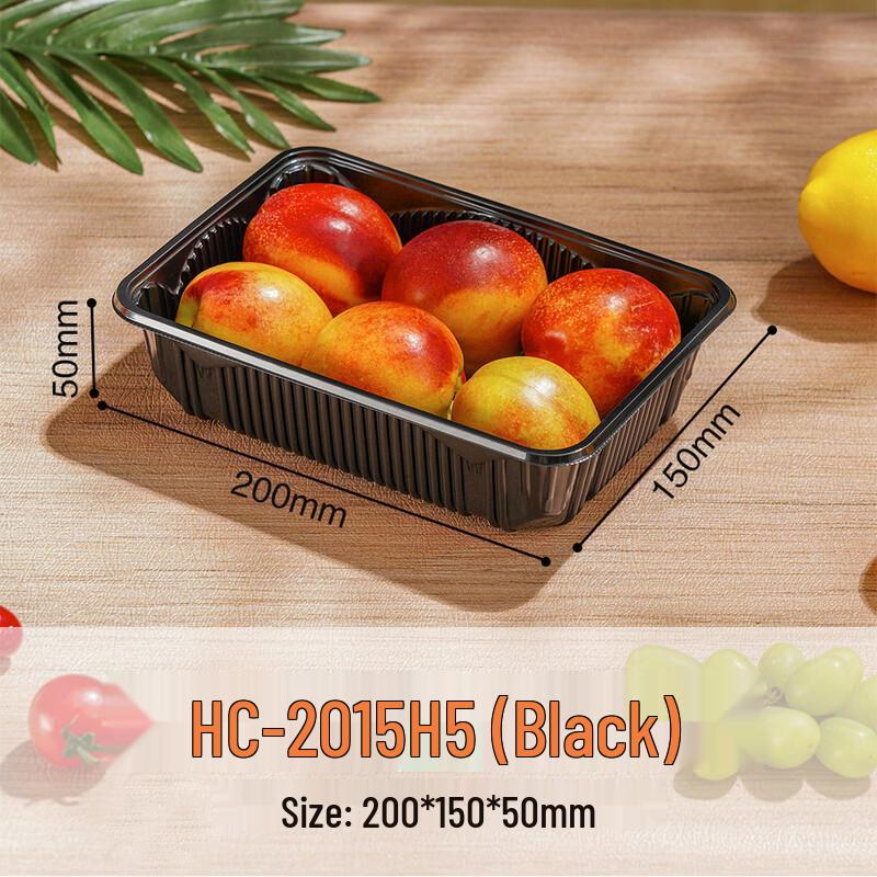 Clear Rectangular Disposable Food Containers with Lids