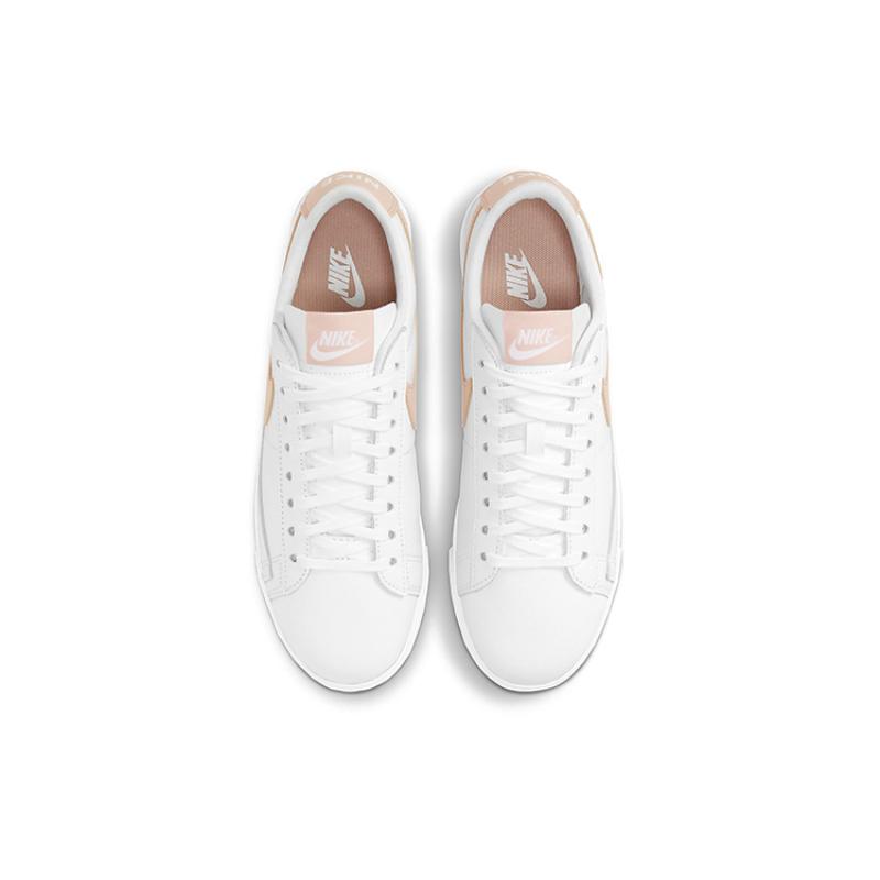 Nike Blazer Low Le Light Orange/White Women's Sneakers Skateboard Shoes AV9370-118