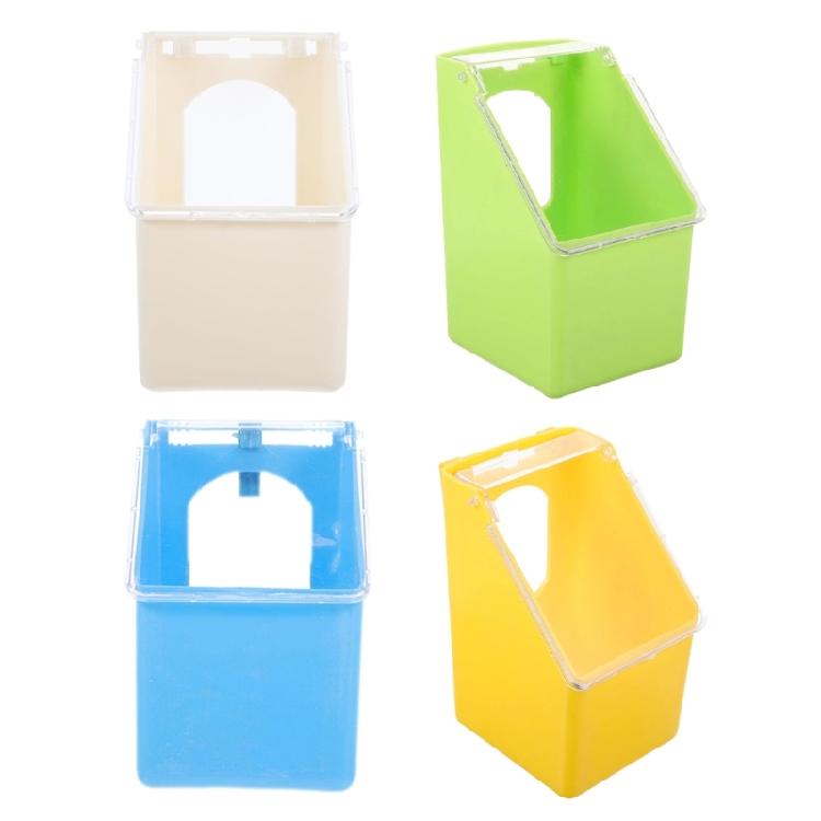 Practical Durable Plastic Hanging Pigeons Feeders for Bird Cages Easyly Installation Clean and Refill Space