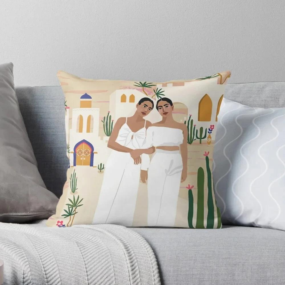 Office Decoration Cushion Cover Cartoon Character Style Life Scene Print Decoration Home Pillow Cover Square