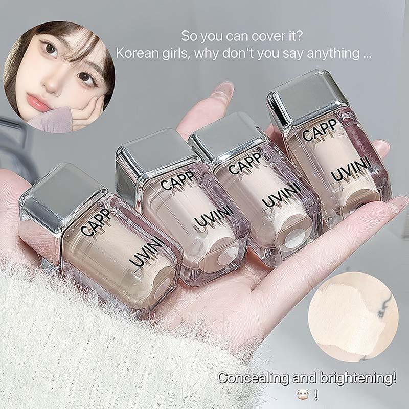 Cappuvini Crystal Clear Ice Cube Concealer: Cover Dark Circles & Acne Marks for a Bare Face Look - Ideal for Students & Commuters.