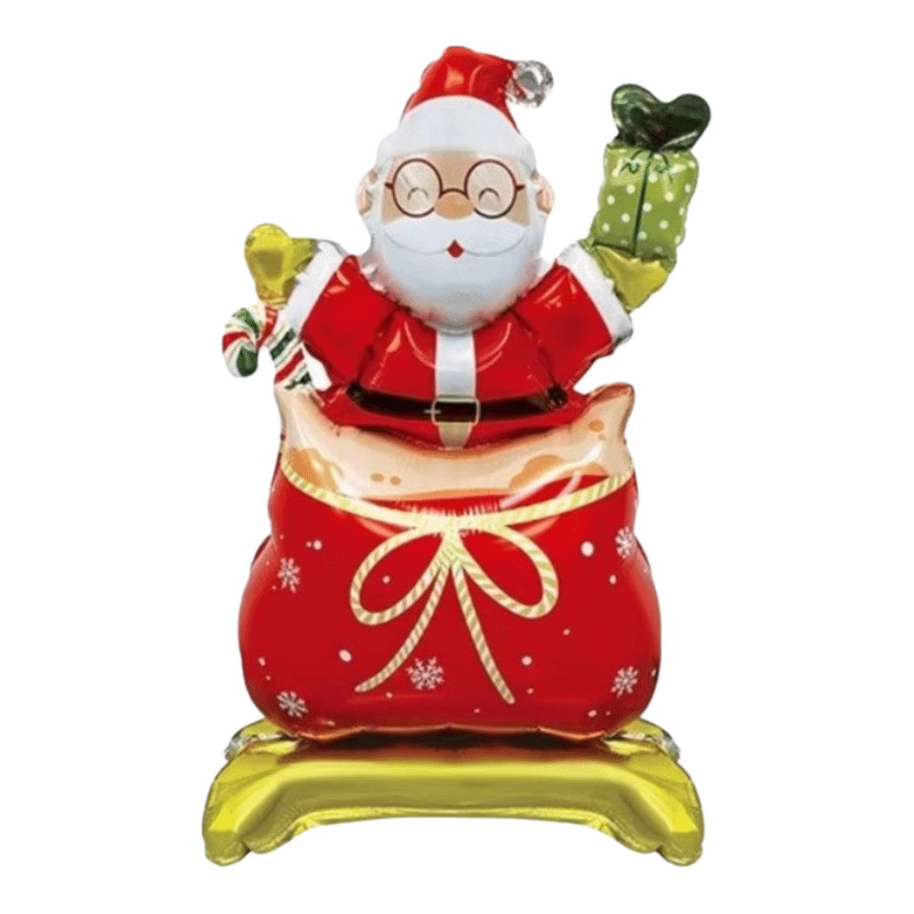Standing Christmas Foil Balloons Santa Claus Xsmas Tree Large Standing Balloon Snowman Gingerbread Man