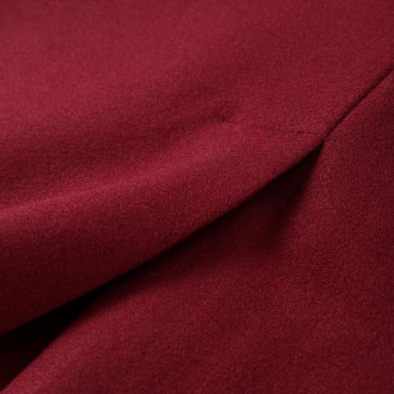 Women's Fashion Double Breasted Lapel Thicken Long Coat Pockets Long Sleeves Overcoat Winter Loose High Street Outwear