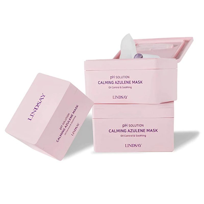 [Lindsay] PH Solution Calming Azulene Mask 300g (24 Sheets)