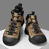 High Quality Mens Outdoor Shoes Non-Slip Hiking Winter Snow Boots Men Genuine Leather Desert Ankle Boots Warm Plush Fur Shoes