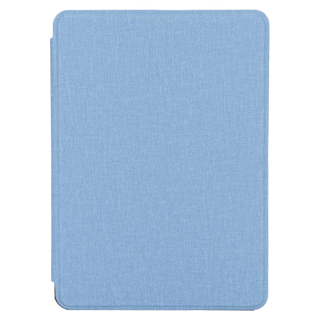 EBook Faux Leather Cover Lightweight Cloth Pattern Protective Case for Kindle 658 2019(Light Blue )