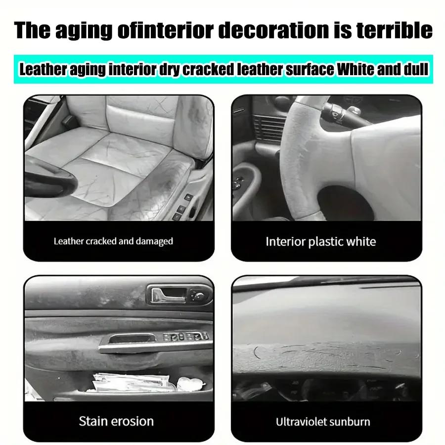 Q19 Car Leather Seat Maintenance Care Oil Multifunctional Cream Interior Polishing Stain Removal Refurbished Leather Sofa Cleani