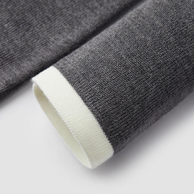 Semir Women's Contrast Faux Two-Piece Wool Blend Knit Pullover