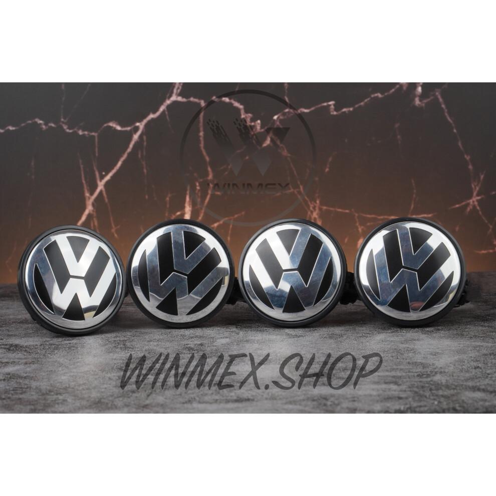 (VW 56mm) VW Wheel Centre Caps Fits Most Original VW Alloys
