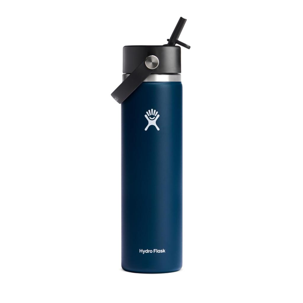 Hydro Flask Hydration, 24 Oz (709 Ml), Wide Mouth, Flex Straw, Indigo