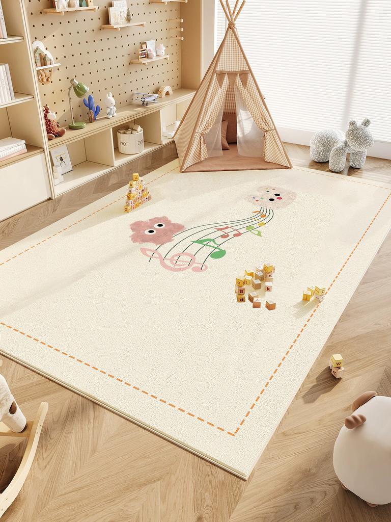 Modern Minimalist  Carpets for Living Room Cute Cartoon Bedroom Decor Rug Fluffy Soft Children's Room Carpet Home Plush Door Mat