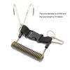 Federseil Riff Doppelhaken Edelstahl Tauchen Riffhaken mit Spiralkabel Lanyard & Schnellverschluss