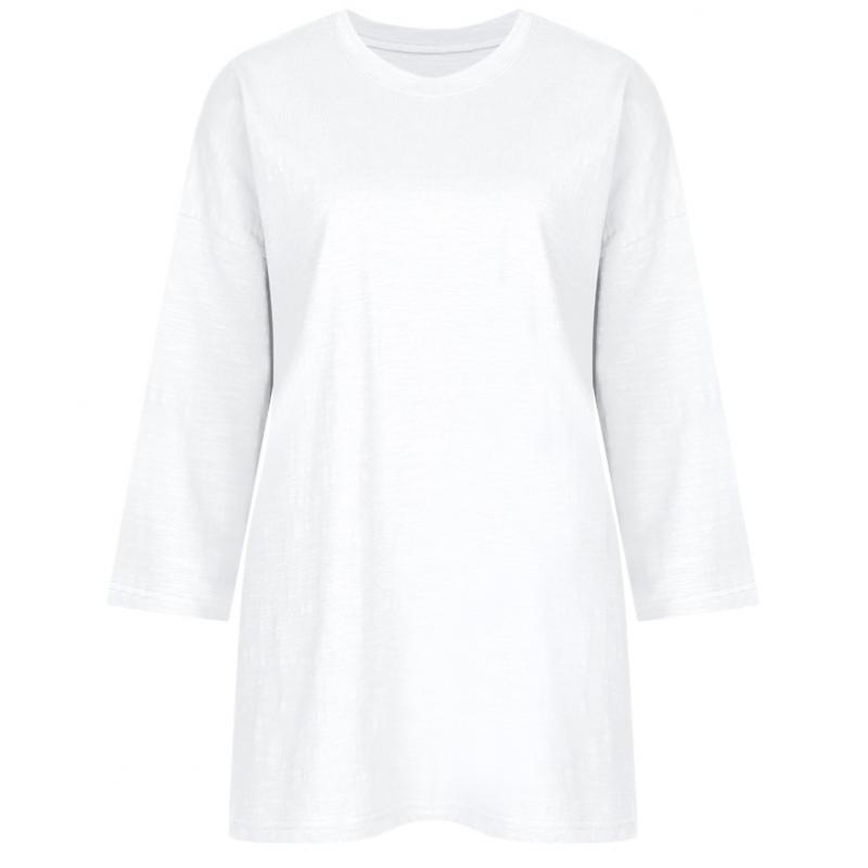 Shop Women Slub CoTTon 3 4 Sleeve T shirT Pink Dai Wsh 1112