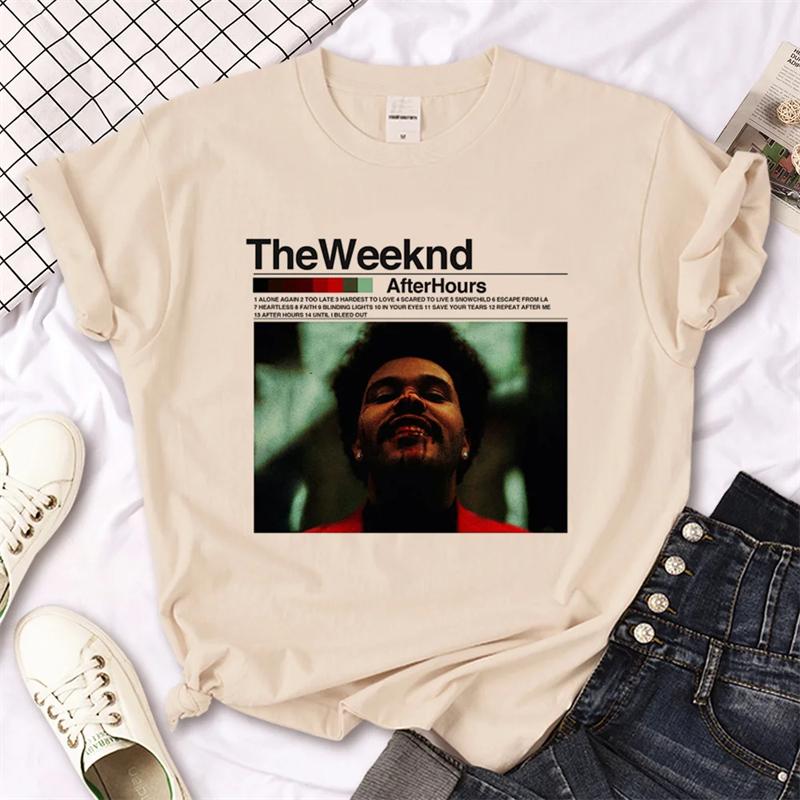 

The Weekend Japanese Printed Unisexs Tshirt Japanese Harajuku Short Sleeved Top Tshirt Y2K Clothing 4XL