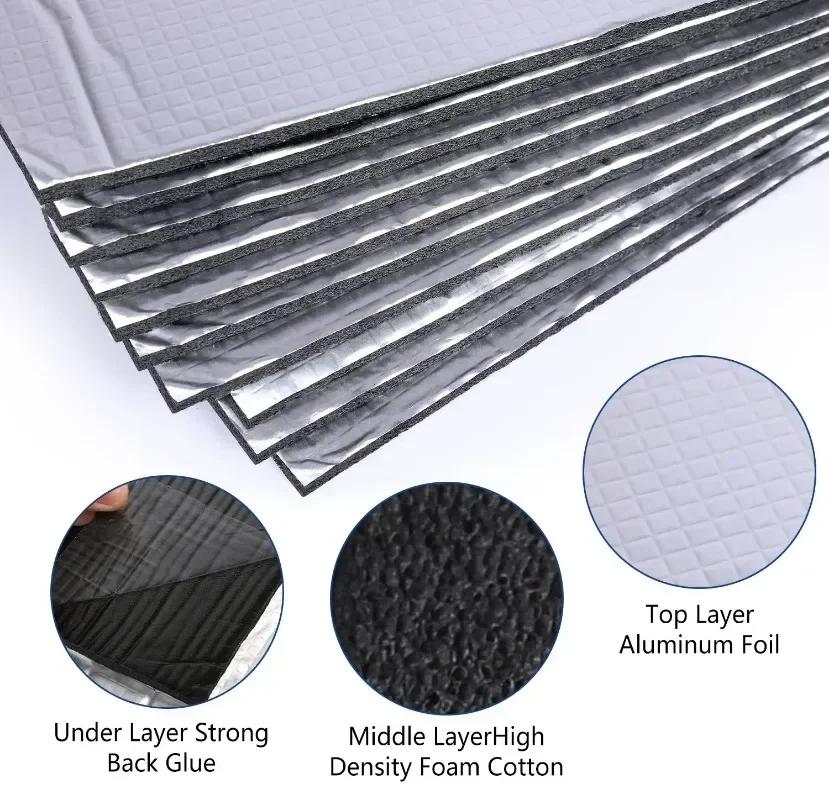 Insulation Thickness Car Sound Mat Proofing Deadener Heat Noise Deadening Mat Hood Closed Cell Foam Waterproof Fire