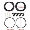 7" Headlight Mounting Bracket Ring Black Round Base For Jeep Wrangler JK 2007-18