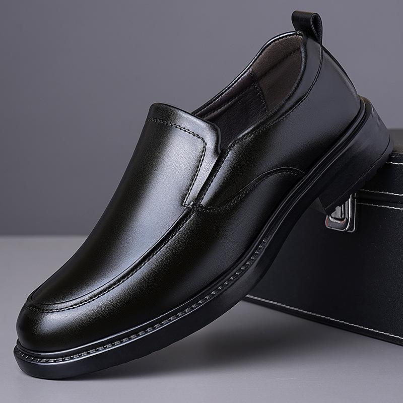 

Мода 2025 Весна Осень Деловые Формальные Туфли из Кожи в Английском Стиле для Мужчин Новый Дизайнер Черные Повседневные Туфли для Платья Мужские 38