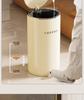 Large Capacity Metal Trash Can with Sealed Lid & Foot Pedal for Home