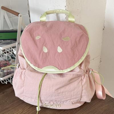 Söt Makaron Frukt Ryggsäck Ny Lätt Vattentät Utgång Liten Skolväska Förälder-barn Ryggsäck