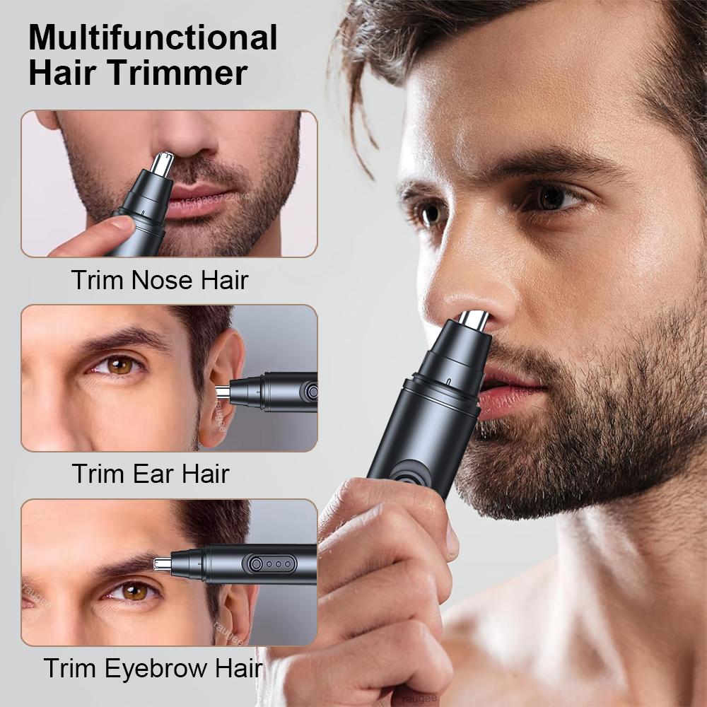 Electric Nose Hair Trimmer for Men Portable Mini Nose Hair Remover USB Rechargeable Trimmer for Nose and Ears Mini Hair Cutter