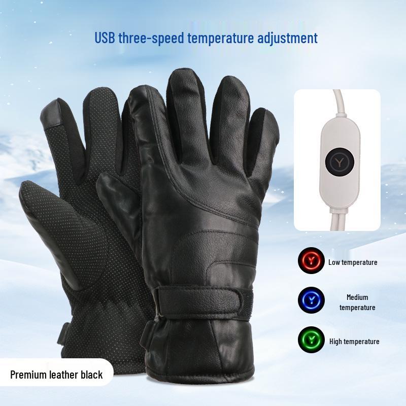 USB-wiederaufladbare beheizbare Motorradhandschuhe für die Winterfahrt