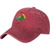 Laos Nationales Emblem Gewaschene Baseballkappe Baumwolle Verstellbar Golfhut Lässige Papa-Kappe