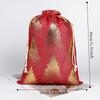 5pcs/lot Cloth Christmas Drawstring Storage Bag Christmas Packaging Bags  Candy Jewelry Toy Presents