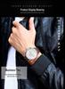 Sanda 1033 Men's Quartz Watch: Trendy Design with Leather Strap & Small Seconds Hand