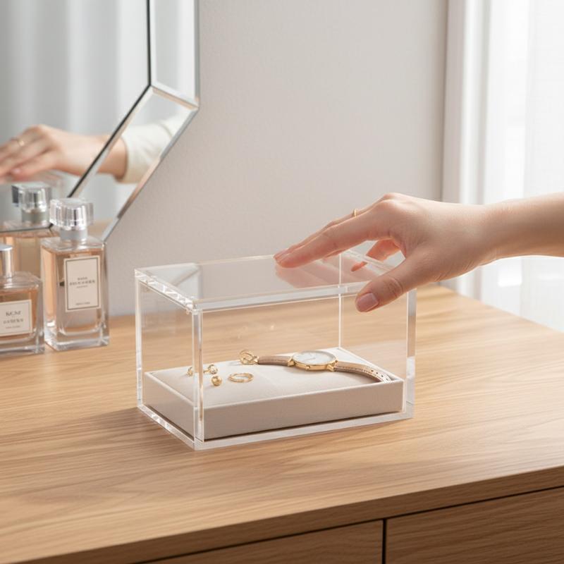 Display Box For Acrylic Magnetic Dust-Proof Booster Show Case ETB Protection Poke Box Protector Transparent Plastic Acrylic Case
