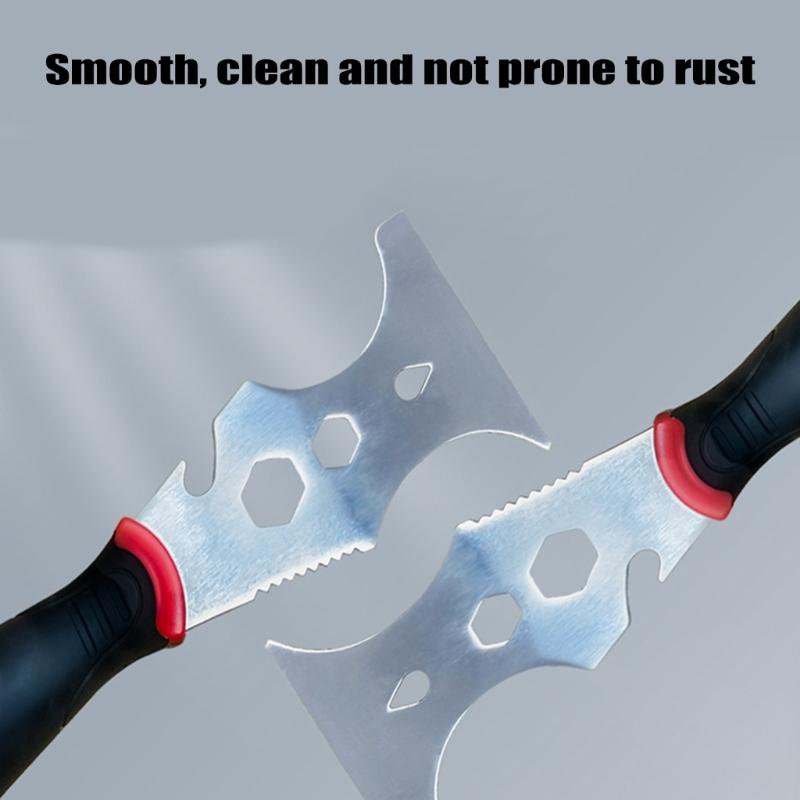 High Durability Stainless Steel 16 In 1 Putty Scraper Tool With Nonslip Grip Ideal For DIY Projects And Professional Use