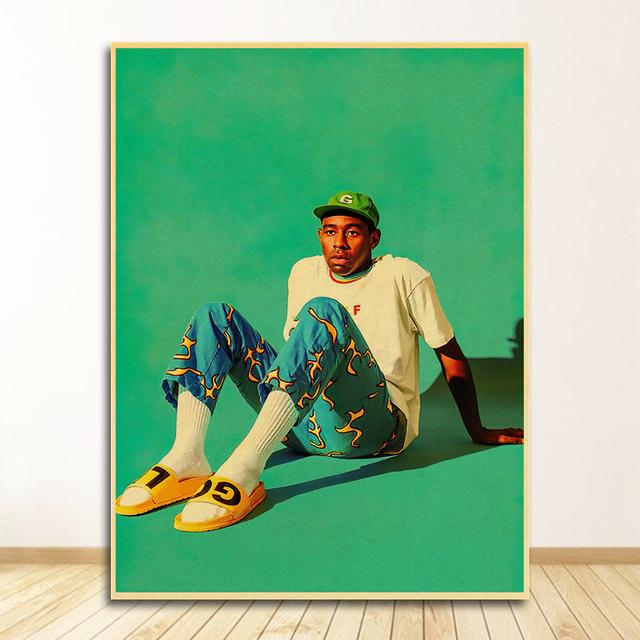 Painting Wall Art for Home/bar Decors Famous Singer Tyler The Creator Poster Retro Vintage Poster Kraft Paper