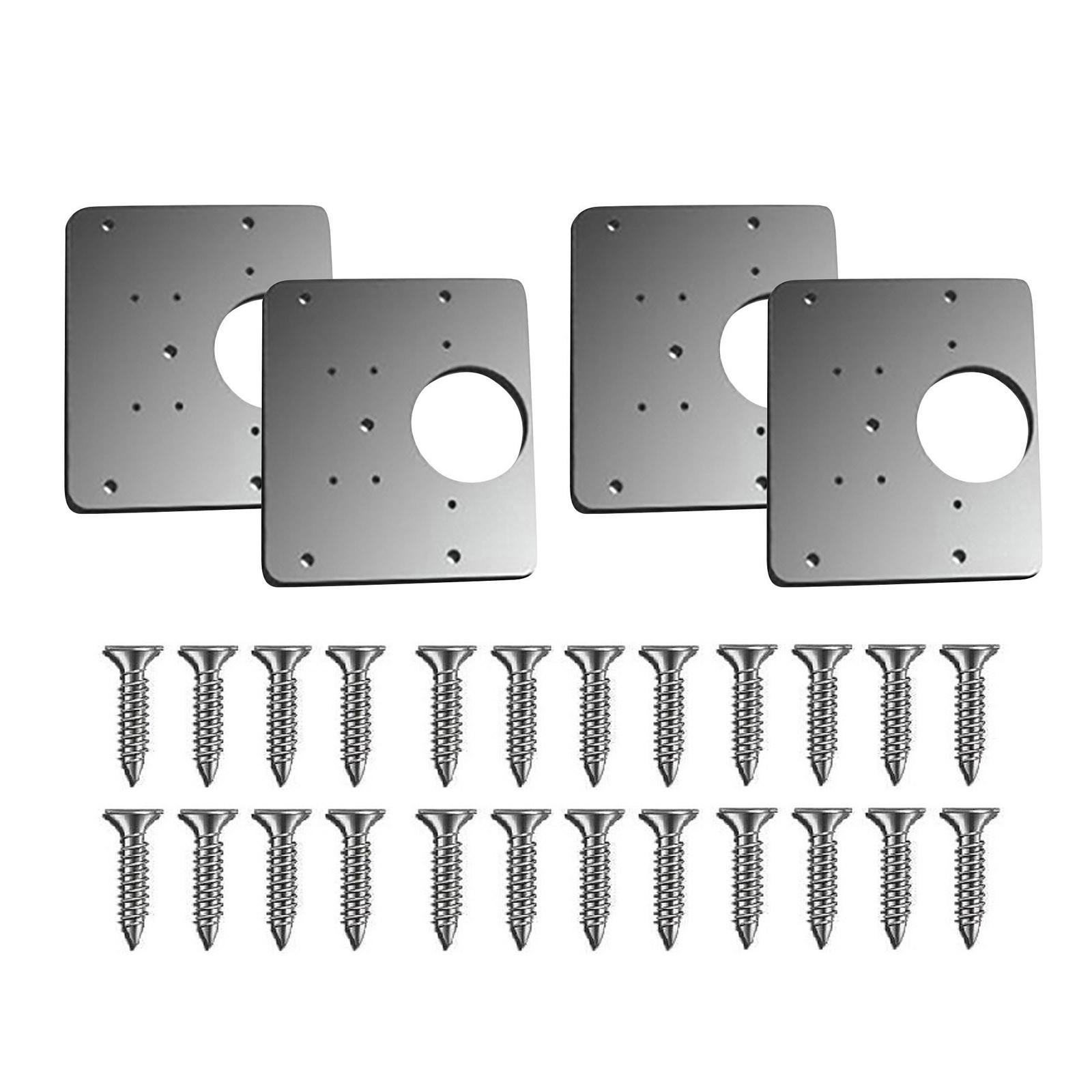 

Hinge Plate Stainless Steel Plate Cabinet And Furniture HingesHinge Side Plate Piece срібний