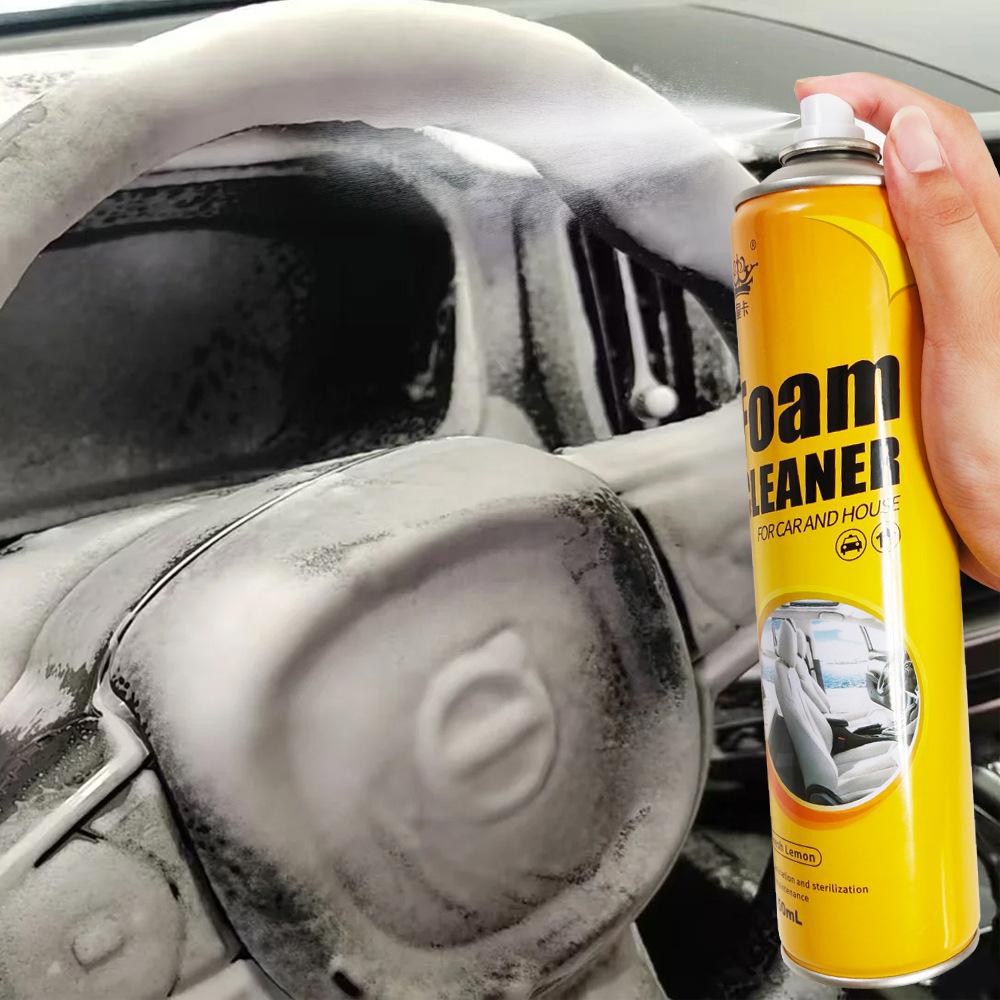 650ml Foam Cleaner Multi-purpose Cleaner Suitable for Car Interior Cleaning RV Interior Cleaning Kitchen Stain Cleaner with Attached Brush