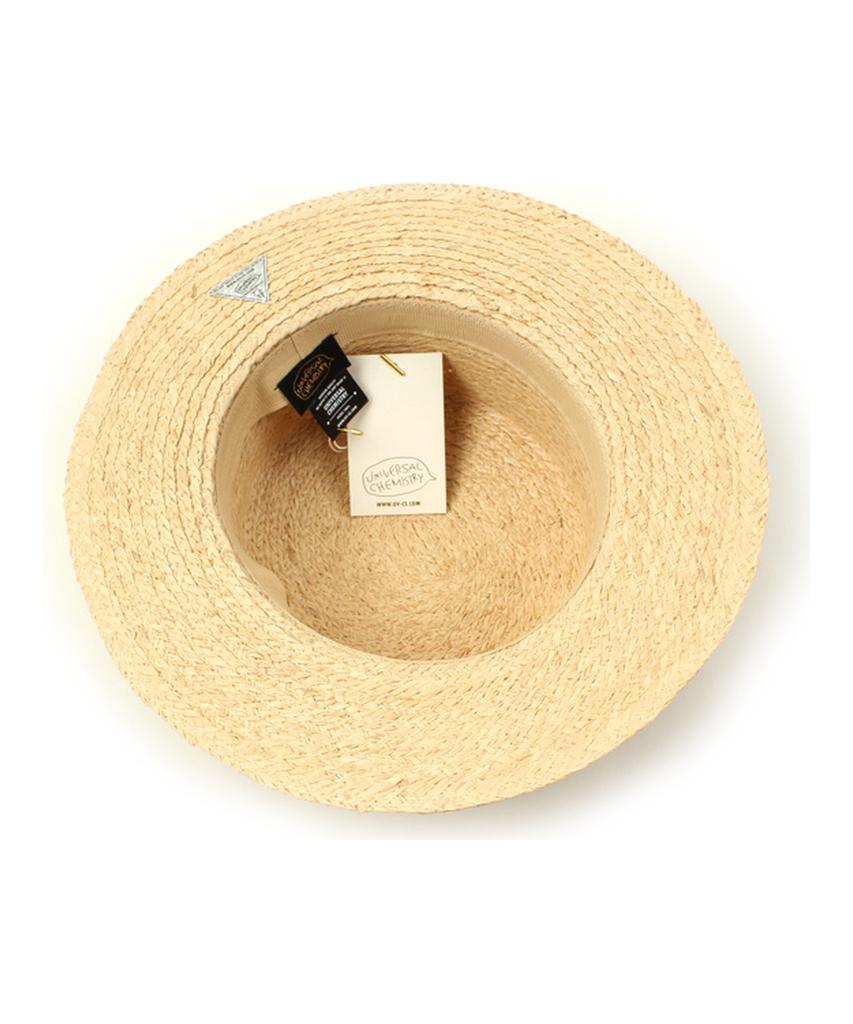 Yunibeosyeolkemiseuteuli Gdmt Raffia Flat Fedora Raffia Hat