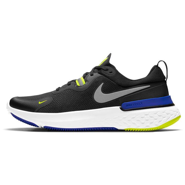 Nike React Miler Zwart Cyber Blauw CW1777-011