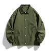 Coach Jacket Men's Spring and Autumn Loose Lapel Solid Color Casual All-Match Jacket Men's