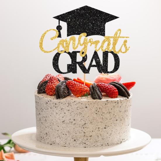 Decorazione Laurea Glitterata Con Scritta "We Are So Proud Of You" - Ghirlanda Nera Per Feste Di Laurea E Congratulazioni