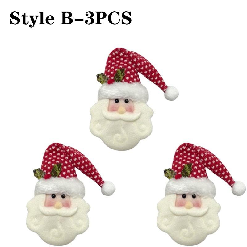 1-10PCSChristmas Knitted Fabric Doll OrnamentsSanta Claus Hanging Decorations XmasTree Pendant Holiday Party Home Scene Supplies