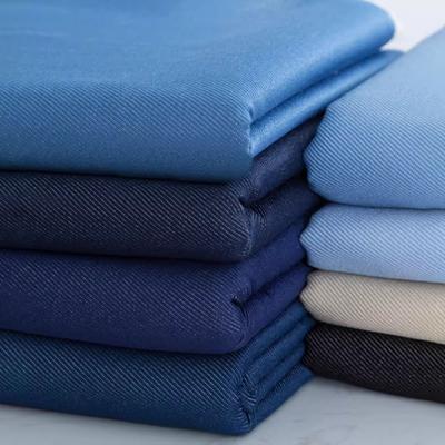 Pure Cotton Denim Fabric By The Meter for Skirts Coats Sewing Fashion Plain Thick Style Jeans Cloth  Non Fading 500g/m